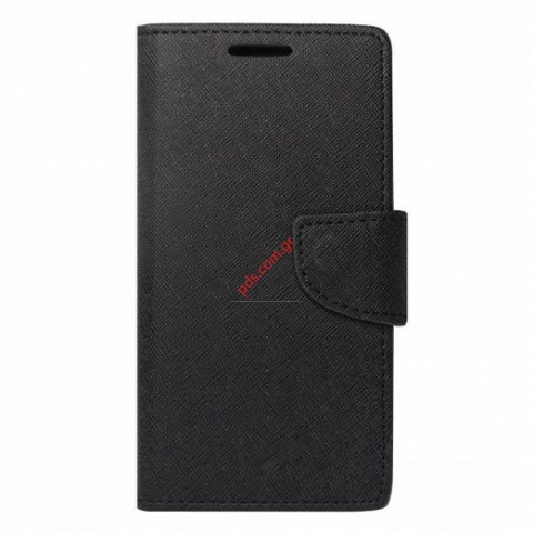 Θήκη τύπου βιβλίου Mercury Xiaomi Redmi 4X Black Wallet Diary σε μαύρο χρώμα Θήκη τύπου βιβλίου Mercury Xiaomi Redmi 4X Black Wallet Diary σε μαύρο χρώμα