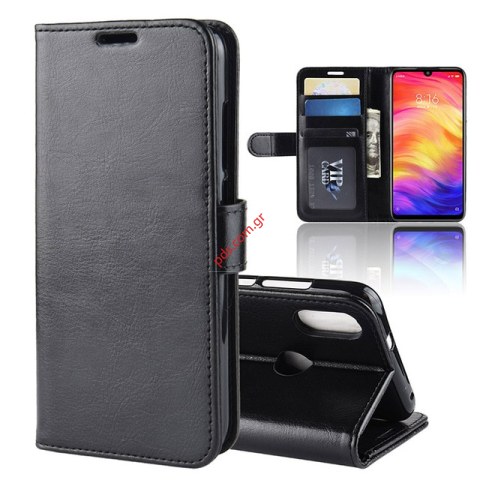 Θήκη τύπου βιβλίου Mercury Xiaomi Redmi Note 7 Black Wallet Diary σε μαύρο χρώμα Θήκη τύπου βιβλίου Mercury Xiaomi Redmi Note 7 Black Wallet Diary σε μαύρο χρώμα