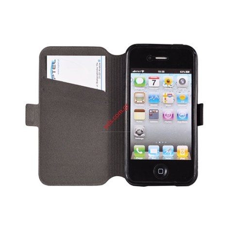 Case flip book pocket LG G2 Mini (D620) Black with side magnetic clasp