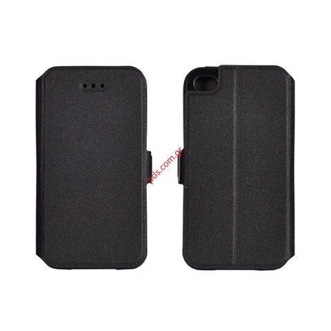Case flip book LG Spirit (H440n) Black with side magnetic clasp