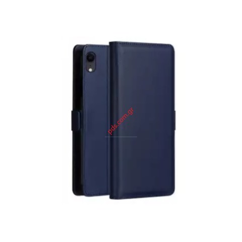 Θήκη τύπου βιβλίου Samsung A105F Galaxy A10 (2019) Blue Flip book wallet σε σκούρο μπλέ χρώμα