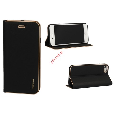 Θήκη τύπου βιβλίου Samsung A107F Galaxy A10s (2019) Black Flip book wallet stand σε μαύρο χρώμα