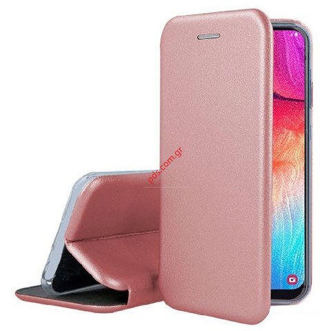 Θήκη τύπου βιβλίου Samsung A307F Galaxy A30S (2019) Rose Gold