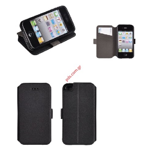 Θήκη τύπου βιβλίου Samsung A600 Galaxy A6 2018 Wallet Diary Black σε μαύρο χρώμα