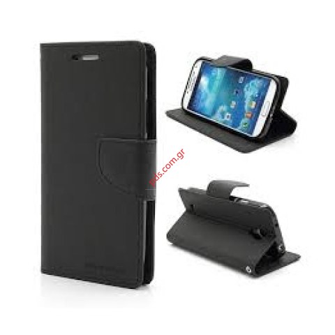 Θήκη τύπου βιβλίου Samsung G955 Galaxy S8 Plus Wallet Diary Black σε μαύρο χρώμα Θήκη τύπου βιβλίου Samsung G955 Galaxy S8 Plus Wallet Diary Black σε μαύρο χρώμα