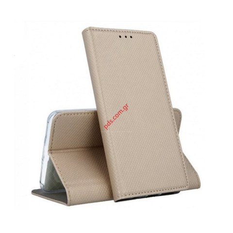 Θήκη τύπου βιβλίου Samsung J415F Galaxy J4 PLUS (2018) Gold Flip book Stand wallet σε χρυσό χρώμα Θήκη τύπου βιβλίου Samsung J415F Galaxy J4 PLUS (2018) Gold Flip book Stand wallet σε χρυσό χρώμα