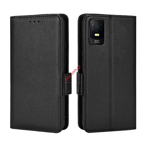 Θήκη τύπου βιβλίου TCL 403 6.0 inch T431D 2023 Black Smart book wallet σε μαύρο χρώμα Blister