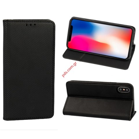 Case book Xiaomi Redmi Note 12 5G Black Book Magnet Stand Blister Case book Xiaomi Redmi Note 12 5G Black Book Magnet Stand Blister