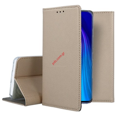 Case flip book stand Xiaomi Redmi Note 8T Gold Wallet Diary Case flip book stand Xiaomi Redmi Note 8T Gold Wallet Diary