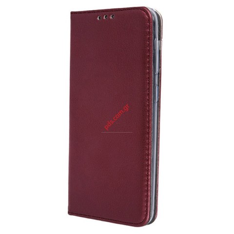 Case book LG K51s / K41s Smart magnet flip Burgundy  Case book LG K51s / K41s Smart magnet flip Burgundy