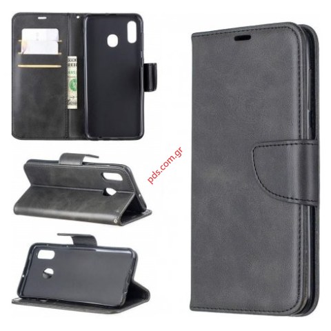 Θήκη βιβλιο Samsung Galaxy S24 ULTRA SM-S918B Black Book case σε μαύρο χρώμα Blister