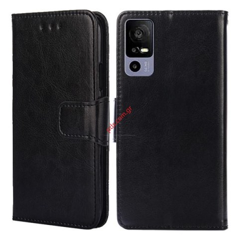 Θήκη βιβλίο TCL 40R 5G T771K 2022 Book Black clip stand σε μαύρο χρώμα Blister