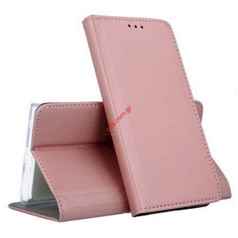 Θήκη βιβλίο Xiaomi Poco X5 PRO Book Stand Pink σε Ροζ χρώμα Bulk
