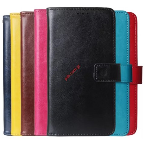 Θήκη βιβλίο Xiaomi Redmi 10 5G Black book Magnet σε Μαύρο χρώμα Blister