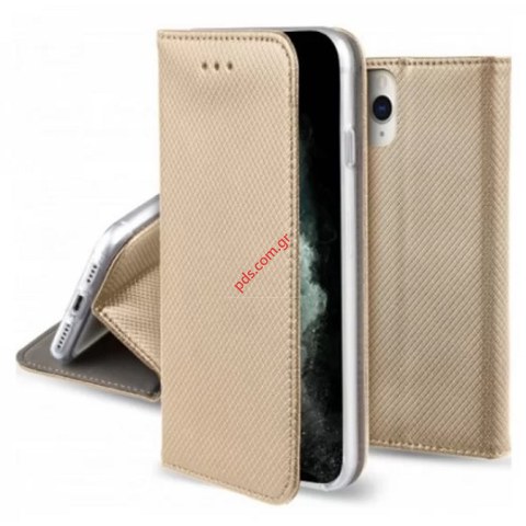 Case book Xiaomi Redmi 9A Flip stand Gold Case book Xiaomi Redmi 9A Flip stand Gold