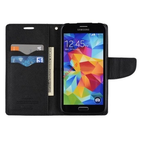 Case book Fancy flip Samsung i9060 Galaxy GRAND NEO Black