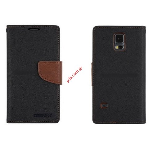 Θήκη βιβλίου Fancy stand Black Samsung i9060 Galaxy Grand σε μαύρο χρώμα