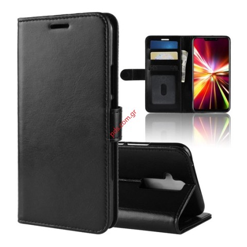 Case Huawei Mate 20 Lite Black Flip Book Pocket Stand  Case Huawei Mate 20 Lite Black Flip Book Pocket Stand