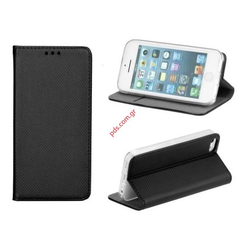 Θήκη βιβλίου Huawei P10 Black Flip Book Pocket Stand