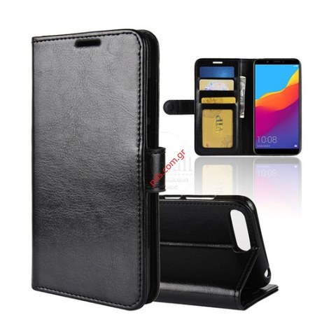 Case flip book pocket stand Huawei Y6 (2018) Black Case flip book pocket stand Huawei Y6 (2018) Black