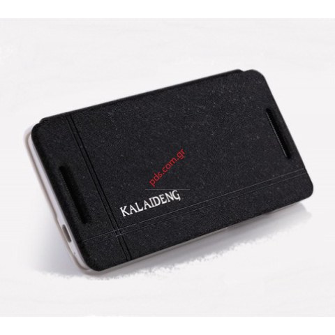 Θήκη βιβλίου KLD Iceland Samsung N910 Note 4 Black με πορτάκι σε μαύρο χρώμα Θήκη βιβλίου KLD Iceland Samsung N910 Note 4 Black με πορτάκι σε μαύρο χρώμα