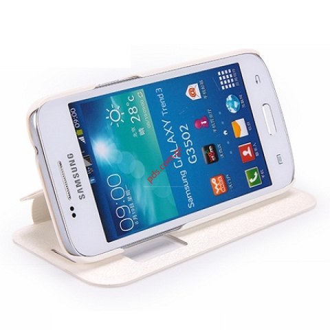 Θήκη βιβλίου KLD Iceland Samsung N910 Note 4 White με πορτάκι σε λευκό χρώμα