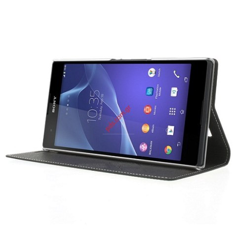 Θήκη βιβλίου με πλάγια στάση Sony Xperia T2 Ultra D5306, Ultra dual D5322 