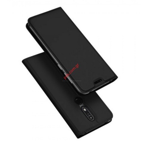 Θήκη βιβλίου Nokia 7.1 (5.84 inch) Black book flip stand