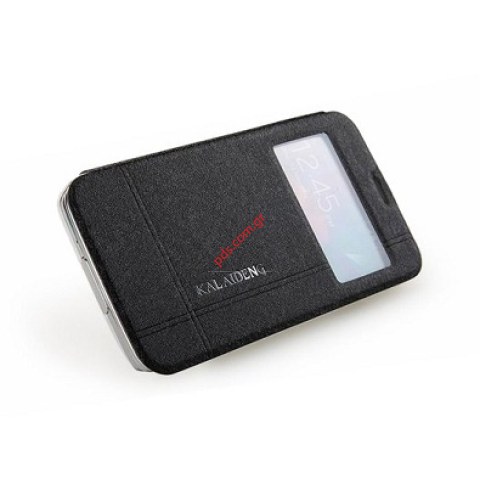 Θήκη βιβλίου S-View KLD Iceland Samsung Galaxy S5 G900F Black σε μαύρο χρώμα Θήκη βιβλίου S-View KLD Iceland Samsung Galaxy S5 G900F Black σε μαύρο χρώμα