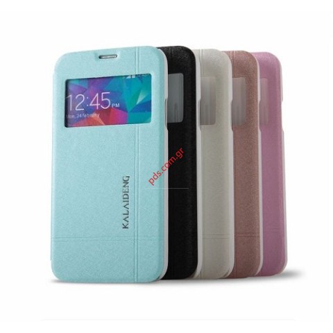 Θήκη βιβλίου S-View KLD Iceland Samsung Galaxy S5 G900F Mint σε γαλάζιο μέντας χρώμα Θήκη βιβλίου S-View KLD Iceland Samsung Galaxy S5 G900F Mint σε γαλάζιο μέντας χρώμα