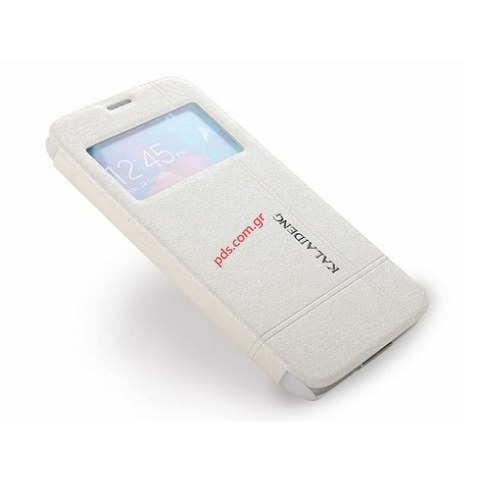 Θήκη βιβλίου S-View KLD Iceland Samsung Galaxy S5 G900F White σε λευκό χρώμα Θήκη βιβλίου S-View KLD Iceland Samsung Galaxy S5 G900F White σε λευκό χρώμα