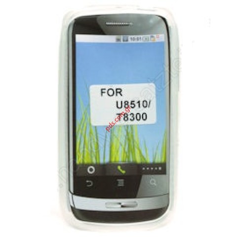 Transparent hard plastic case for  Huawei U8510 IDEOS X3 TRN White