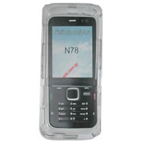 Πλαστική σκληρή διάφανη θήκη για το Nokia N78 Crystal case Πλαστική σκληρή διάφανη θήκη για το Nokia N78 Crystal case