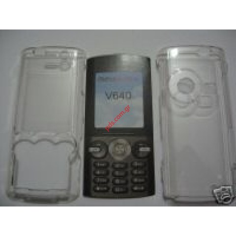 Crystal transparent plastic hard case for V640i Crystal transparent plastic hard case for V640i