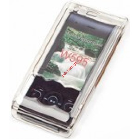 Crystal transparent hard plastic case for W595 Crystal transparent hard plastic case for W595