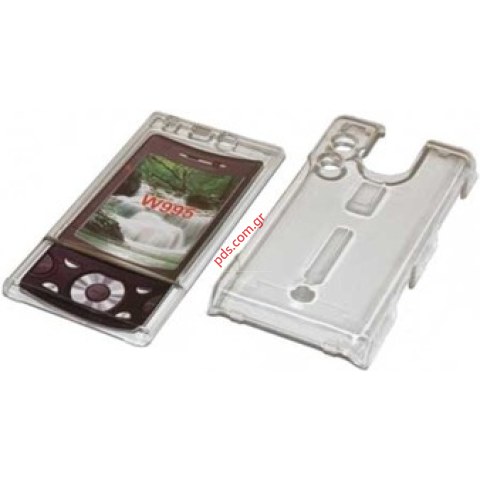 Crystal transparent hard plastic case for W995
