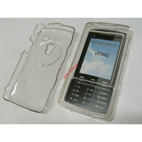 Crystal transparent plastic hard case for W960i Crystal transparent plastic hard case for W960i