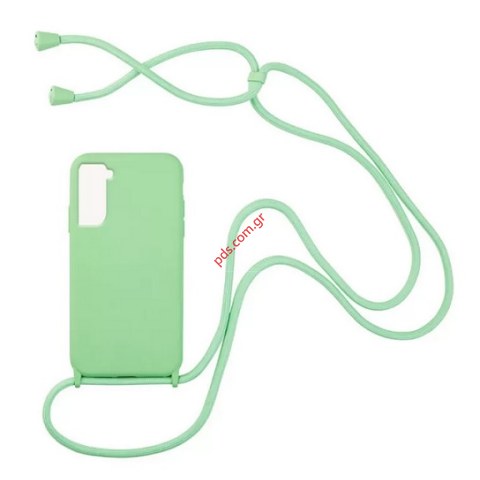 Θήκη με κορδόνι Samsung A315F Galaxy A31 Green σε πράσινο χρώμα hard back cover case Blister