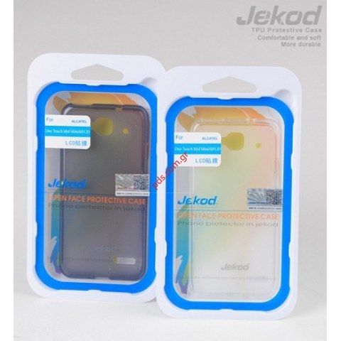 Θήκη Jekod TPU White Alcatel 6012D One Touch Idol Mini σε λευκό χρώμα.