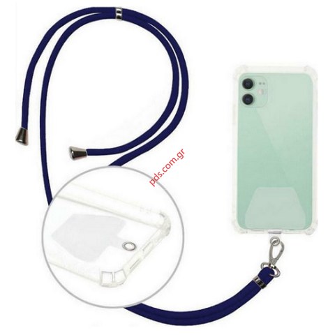 Λουράκι λαιμού Body Neck Holder strap LYD Blue Dark για universal Smartphone κορδόνι σε μπλέ χρώμα Λουράκι λαιμού Body Neck Holder strap LYD Blue Dark για universal Smartphone κορδόνι σε μπλέ χρώμα