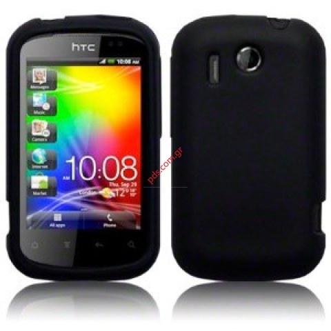 Απαλή θήκη Σιλικόνης για το HTC Explorer σε μαύρο χρώμα