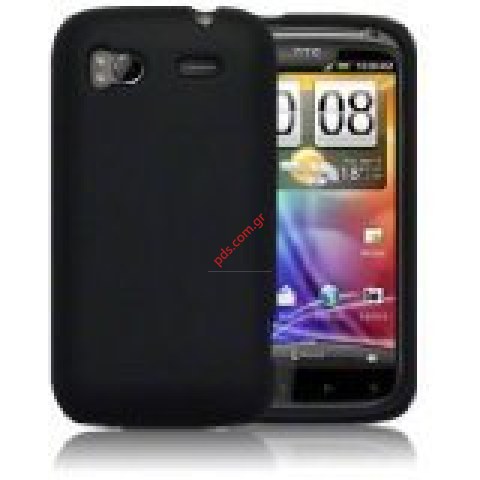 Απαλή θήκη Σιλικόνης για το HTC Sensation σε μαύρο χρώμα