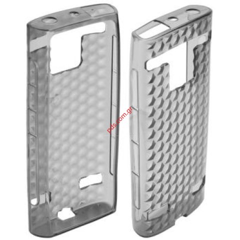 Πλαστική διάφανη ημισκλήρη θήκη Nokia X2 TRN σε smoke black χρώμα Πλαστική διάφανη ημισκλήρη θήκη Nokia X2 TRN σε smoke black χρώμα