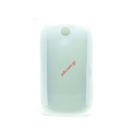 Transparent hard silicon case for LG P350 white Transparent hard silicon case for LG P350 white