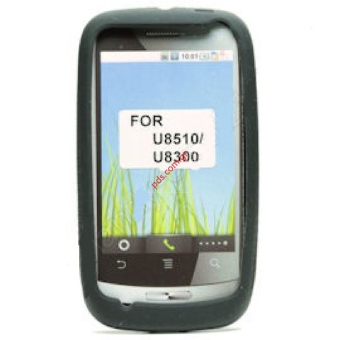Plastic soft case silicon for Samsung Huawei Ideos X3 U8510, U8300 in black color
