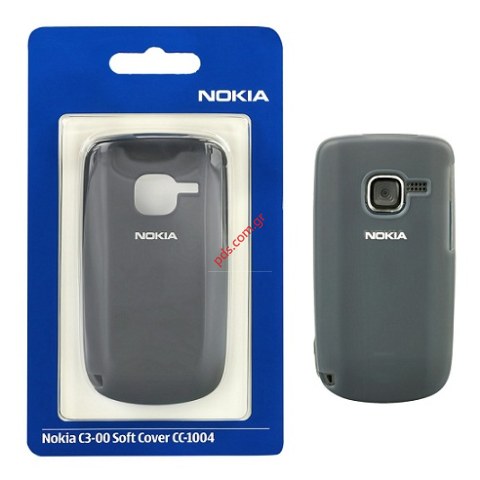 Case from silicon for Nokia C3-00  in black color