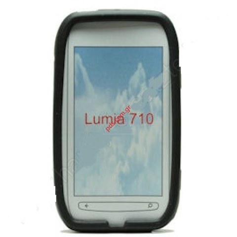 Θήκη από silicon για το Nokia Lumia 710 σε μαύρο χρώμα Θήκη από silicon για το Nokia Lumia 710 σε μαύρο χρώμα
