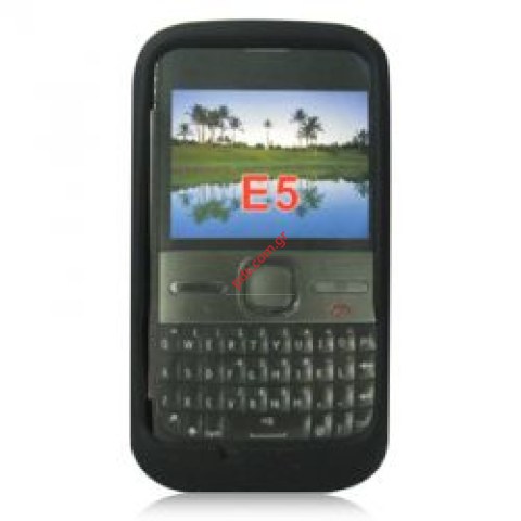 Θήκη απο σιλικόνη για το NOKIA E5 σε μαύρο χρώμα  Θήκη απο σιλικόνη για το NOKIA E5 σε μαύρο χρώμα