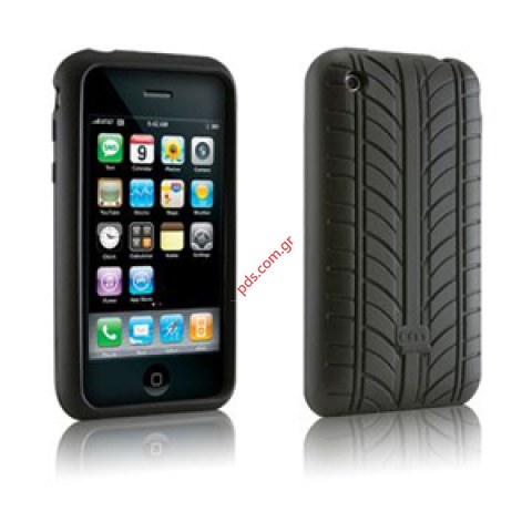 Θήκη από υλικό ελαστικών Apple iPhone 3G, 3GS Black Blister. Θήκη από υλικό ελαστικών Apple iPhone 3G, 3GS Black Blister.