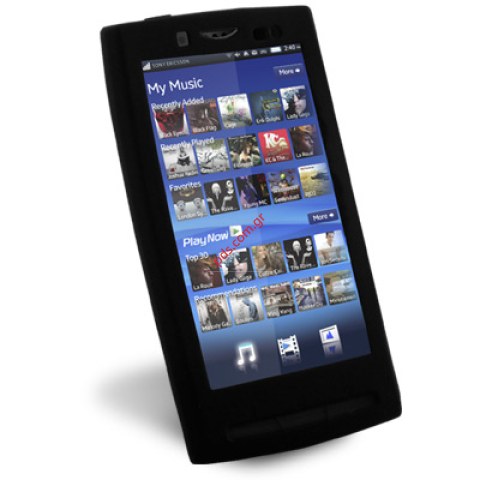 Θήκη Silicon SonyEricsson X10 Xperia σε μαύρο χρώμα.  Θήκη Silicon SonyEricsson X10 Xperia σε μαύρο χρώμα.